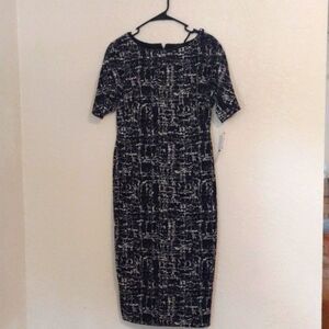 Maggy London Black White Hatched